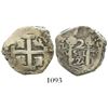 Image 1 : Lima, Peru, cob 2 reales, 1722/1M, rare overdate.