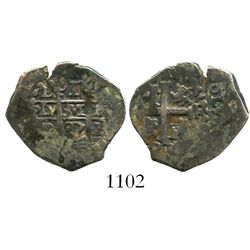 Lima, Peru, cob 1 real, 1687R.