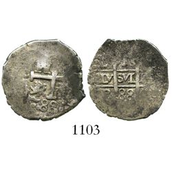 Lima, Peru, cob 1 real, 1688R.