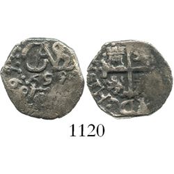 Lima, Peru, cob 1/2 real, 1695.