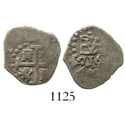 Lima, Peru, cob 1/2 real, 1716.
