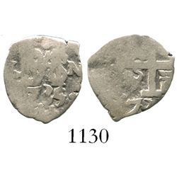 Lima, Peru, cob 1/2 real, 1735/4N, rare.