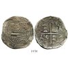 Image 1 : Potosi, Bolivia, cob 8 reales, Philip II, assayer B (2nd period).