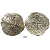 Image 1 : Potosi, Bolivia, cob 8 reales, Philip II, assayer B (4th period).