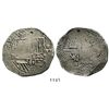 Image 1 : Potosi, Bolivia, cob 8 reales, Philip II, assayer RL.