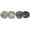 Image 1 : Lot of 2 Potosi, Bolivia, cob 8 reales, Philip II and III, assayers B (5th period) and R (curved leg