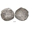 Image 1 : Potosi, Bolivia, cob 8 reales, Philip III, assayer R (curved leg), ex-Raymond.