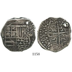 Potosi, Bolivia, cob 8 reales, 1620T.