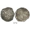 Image 1 : Potosi, Bolivia, cob 4 reales, Philip II, assayer B (5th period).