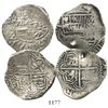 Image 1 : Lot of 2 Potosi, Bolivia, cob 4 reales of Philip III, assayers R (curved leg) and Q.