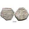 Image 1 : Potosi, Bolivia, cob 4 reales, Philip IV, assayer T (late 1620s).