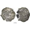 Image 1 : Potosi, Bolivia, cob 8 reales, 1678E.