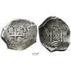 Image 1 : Potosi, Bolivia, cob 8 reales, 1702Y.