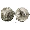 Image 1 : Potosi, Bolivia, cob 8 reales, 1716Y.