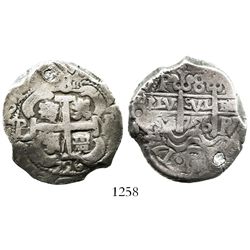 Potosi, Bolivia, cob 8 reales, 1726Y, Louis I.