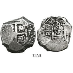 Potosi, Bolivia, cob 8 reales, 1744q.
