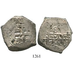 Potosi, Bolivia, cob 8 reales, 1759q.