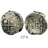 Image 1 : Potosi, Bolivia, cob 2 reales, 1681V.