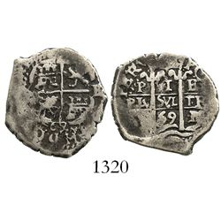 Potosi, Bolivia, cob 1 real, 1669E.