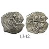 Image 1 : Potosi, Bolivia, cob 1/2 real, 1686.