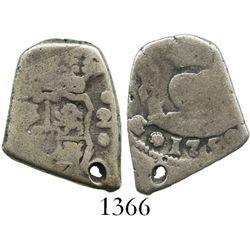 Guatemala, cob 2 reales, 1752(J).