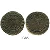 Image 1 : Burgos, Spain (for the New World), copper 2 maravedis, Ferdinand-Isabel, rare.