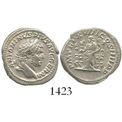 Roman Empire, AR denarius, Caracalla, Rome mint, 215 AD.
