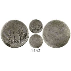 Cordoba, Argentina, 1/4 real, 1833, rare.
