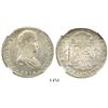 Image 1 : Potosi, Bolivia, bust 8 reales, Ferdinand VII, 1818PJ, encapsulated NGC MS 61.