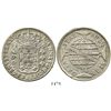 Image 1 : Brazil (Bahia mint), 960 reis, Joao VI, 1814-B, struck over a Spanish colonial bust 8 reales of Char