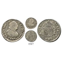 Santiago, Chile, bust 1 real, Charles IV, 1807FJ.