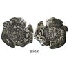 Image 1 : Costa Rica, 2 reales, 1846 counterstamp (Type V) on a Potosi, Bolivia, cob 2 reales of Philip V assa
