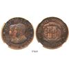 Image 1 : Dominican Republic, bronze proof pattern of gold 500 pesos, 1976, first American visit of King and Q