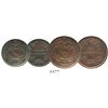 Image 1 : Lot of 2 Ecuador copper minors of 1890-H (struck in Birmingham, England): 1 centavo and 1/2 centavo.