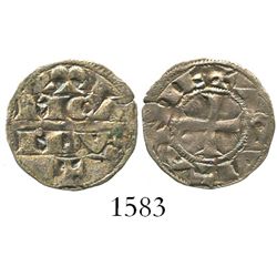 Anglo-Gallic Aquitaine, deniers, Richard I "lionheart" (1169-85), RICARDVS on obverse, cross on reve