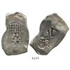 Image 1 : Guatemala, 8 reales, sun-over-mountains (Type II, 1839) countermark on Mexican cob 8R of Philip V (1