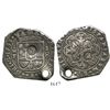 Image 1 : Guatemala, 8 reales, sun-over-mountains (Type II, 1839) countermark on Mexican klippe 8R 1733MF (rar