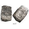Image 1 : Guatemala, 8 reales, sun-over-mountains countermark (Type II, 1839) on a Guatemala cob 8R (date not 