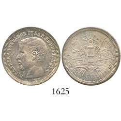 Guatemala, 2 reales, 1867R, Carrera.
