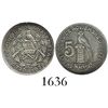 Image 1 : Guatemala, proof 5 centavos, 1928, encapsulated PF 63, ex-Whittier.