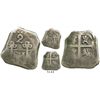 Image 1 : Tegucigalpa, Honduras, "imitation cob" 2 reales, (1823-PMPY), trefoil style.