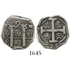 Image 1 : Honduras, "imitation cob" 2 reales, 1823-PMPY, "owl-face" style, rare.