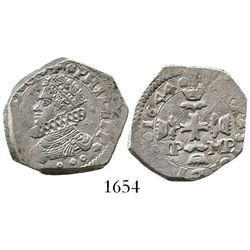 Sicily, Italy (under Spanish rule), 3 tari, Philip IV, 1644IP-MP.