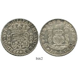 Mexico City, Mexico, pillar 8 reales, Ferdinand VI, 1755MM.