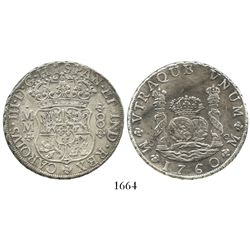 Mexico City, Mexico, pillar 8 reales, Ferdinand VI, 1760MM.