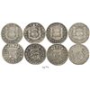 Image 1 : Lot of 4 Mexico City, Mexico, pillar 2 reales of Philip V, Ferdinand VI and Charles III: 1746M, 1754