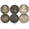 Image 1 : Lot of 3 Mexico City, Mexico, bust 2 reales of Charles IV: 1790FM (bust of Charles III), 1797FM and 