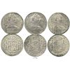 Image 1 : Lot of 3 Lima, Peru, bust 8 reales of Charles III, dated 1780MI, 1787IJ and 1788IJ.