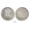 Image 1 : Lima, Peru, bust 8 reales, Charles IV transitional (bust of Charles III, ordinal IV), 1790IJ.