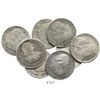Image 1 : Lot of 8 Lima, Peru, bust 2 reales of Charles IV, dated 1794IJ, 1795IJ, 1796IJ, 1792IJ, 1799IJ, 1800